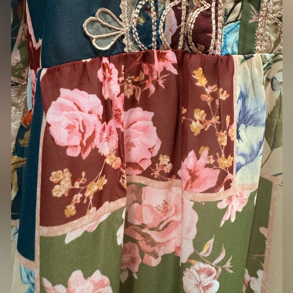 Sachin + Babi Moyer Floral Patchwork Mini Dress - Picture 7 of 16